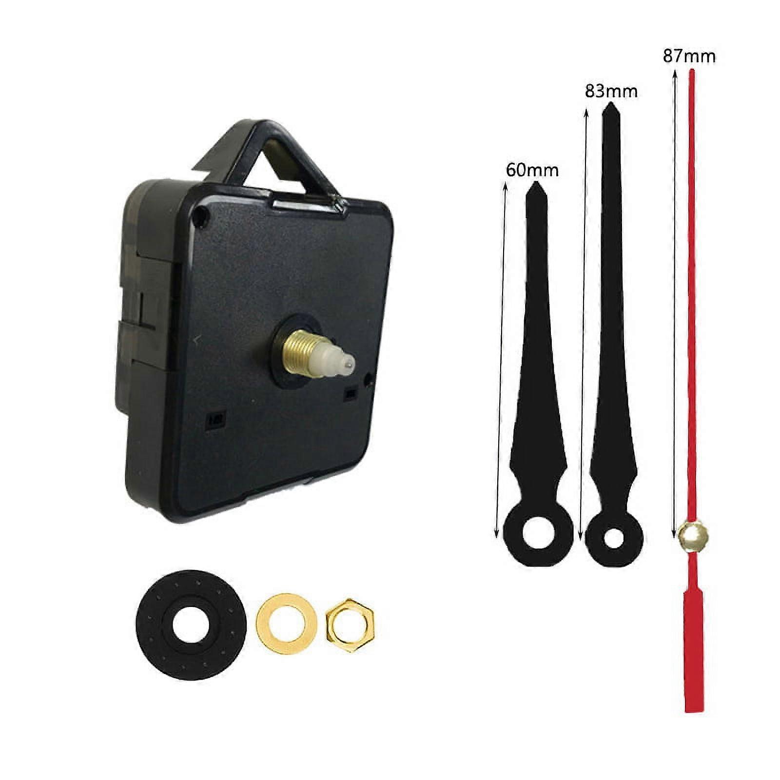 1 Set Clock Mechanism Clock Hands Kit Diy Wall Clock Parts Quartz Wall Clock Movements