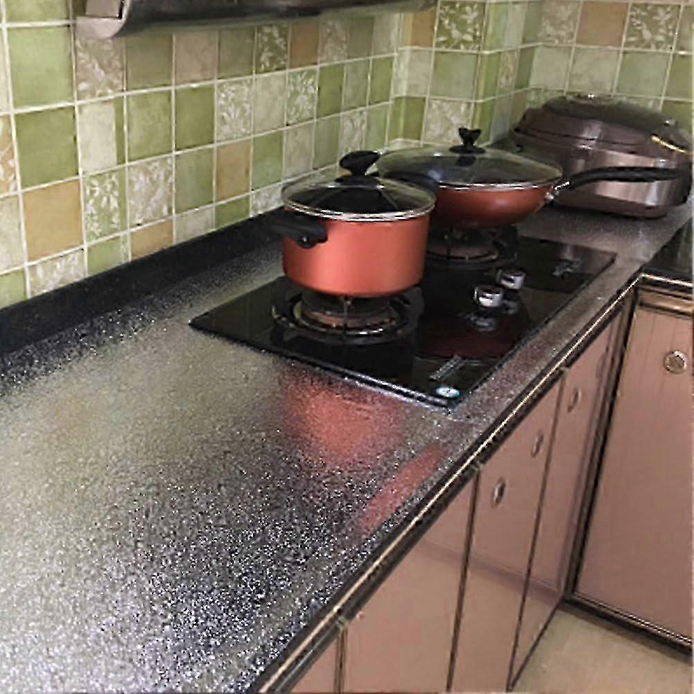 Kitchen Backsplash Sticker Removable High Temperature Resistant for Kitchen Wall 0.61m x 5m