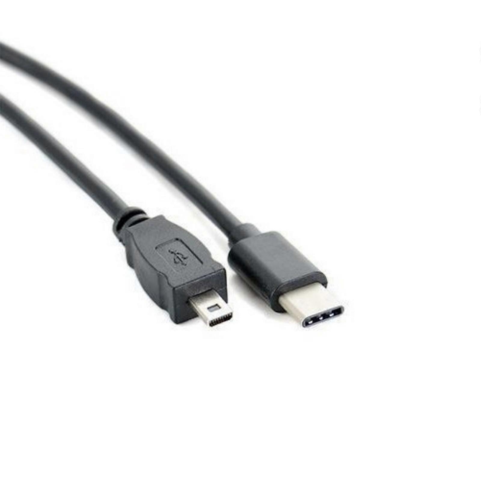 Typ C till Mini USB 8-pin OTG-datakabel för anslutning mellan kameror och typ C-enheter, flerfärgad
