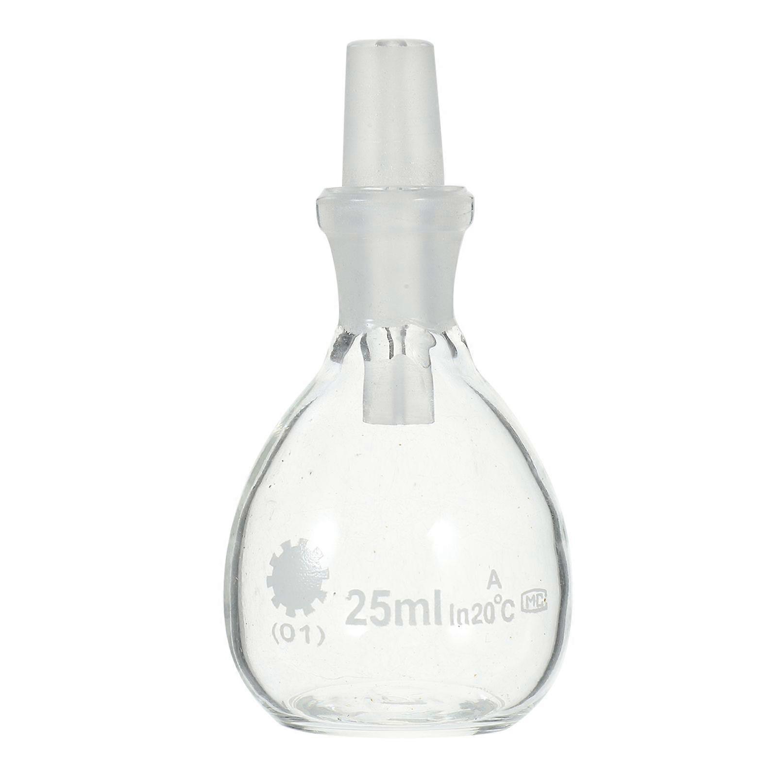 Laboratory Glass Pycnometer Reagent Bottle Glass Bottle Liquid Storage Bottle with Stopper