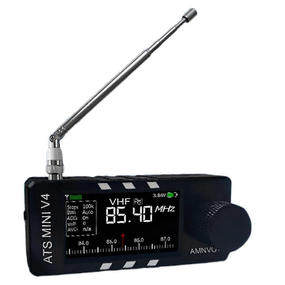 New V4 ATS MINI SI4732 Radio ALL Band Radio FM AM SSB LSB USB Receiver, Built-in Hi-Z Headphone Ampl