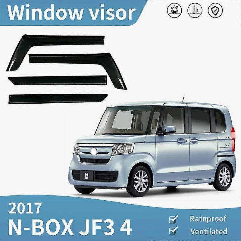 Window Visor For HONDA N-BOX MK2 JF3 4W 2017-2022 Vent  Ventvisor Wind Deflectors Visors Rain Guard Shades Visor Door Visor