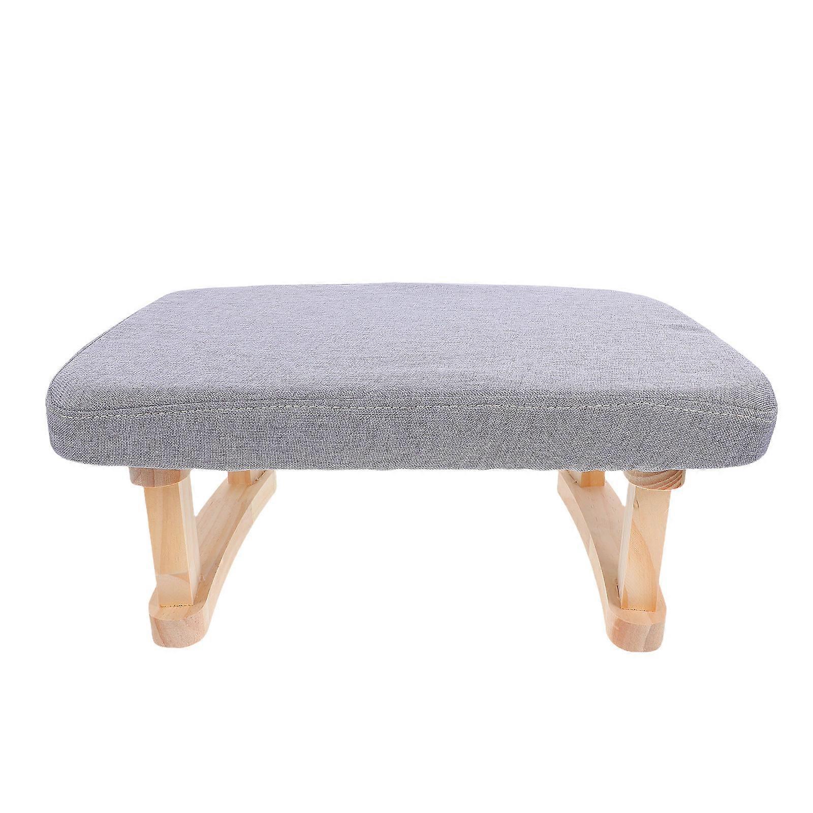 Portable Stool for Footrest and Meditation Grey