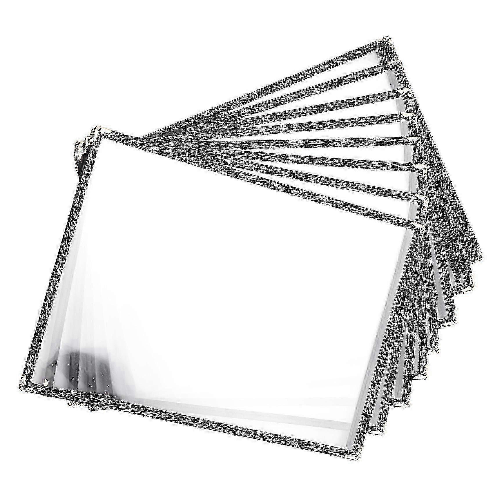 10-Pack Single Page Restaurant Menu Covers with 2-Sided View for 8.5x11 Paper Sheets