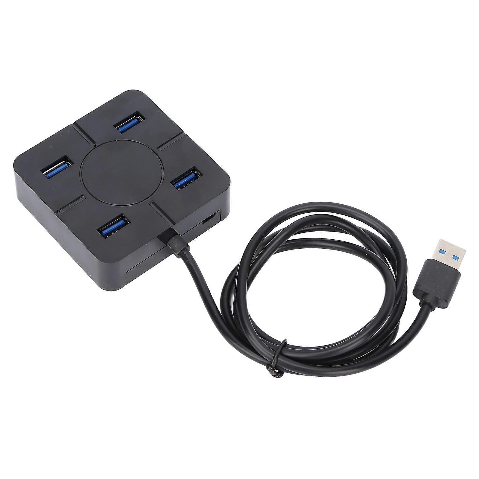 Hub 4 Port USB 2.0 480Mbps High Speed Transmission Multipurpose Function Laptop Accessory