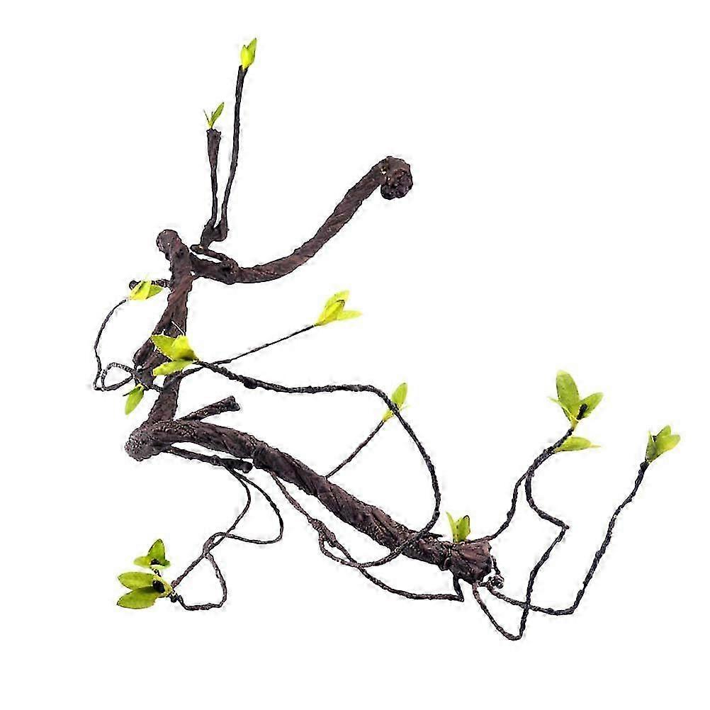 1PC Lizard Reptile Rattan Toy Pet Simulation Tree Branch Artificial Vine Reptile Toy Lizard Rattan Bend Plants Toy