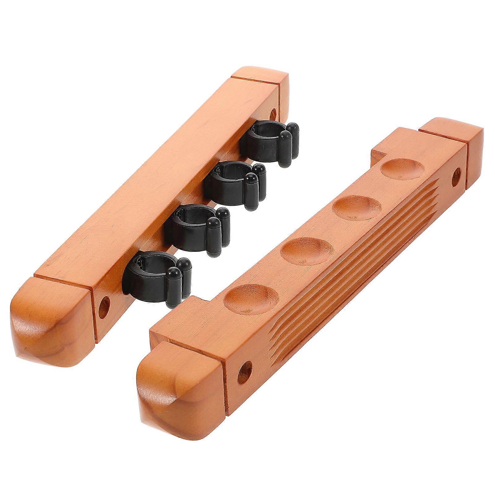 Billiard Cue Holder Wall Mounted Storage Rack For Indoor Use With Rectangular Shape And Durable Wooden Material 10Pcs