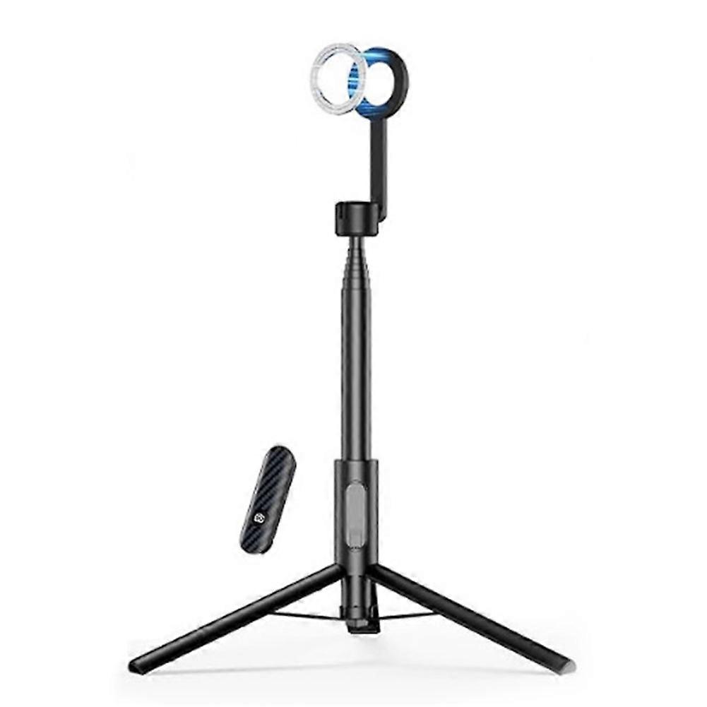 Magnetic Phone Tripod 1.6M Extendable Selfie Stick with Wireless Remote Portable Phones Stand for IPhone Android Phone A