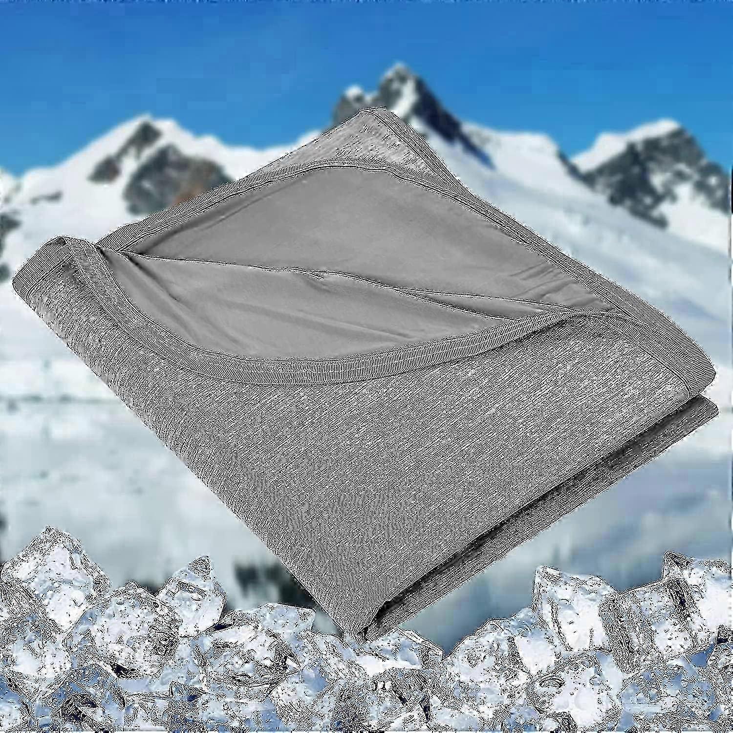 Lightweight throw blanket for temperature control and comfort