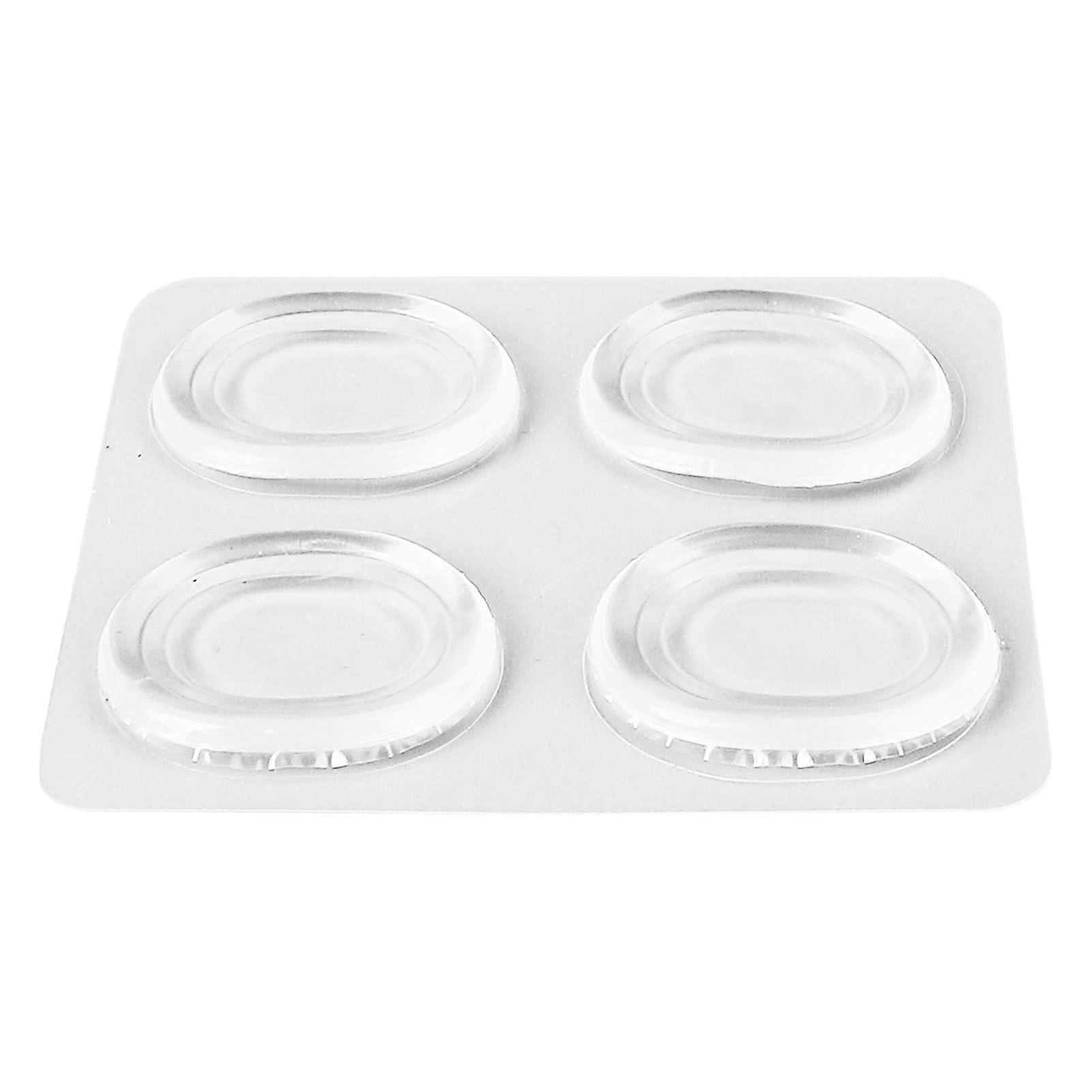 transparent, soft, self-adhesive silicone silencer pads.