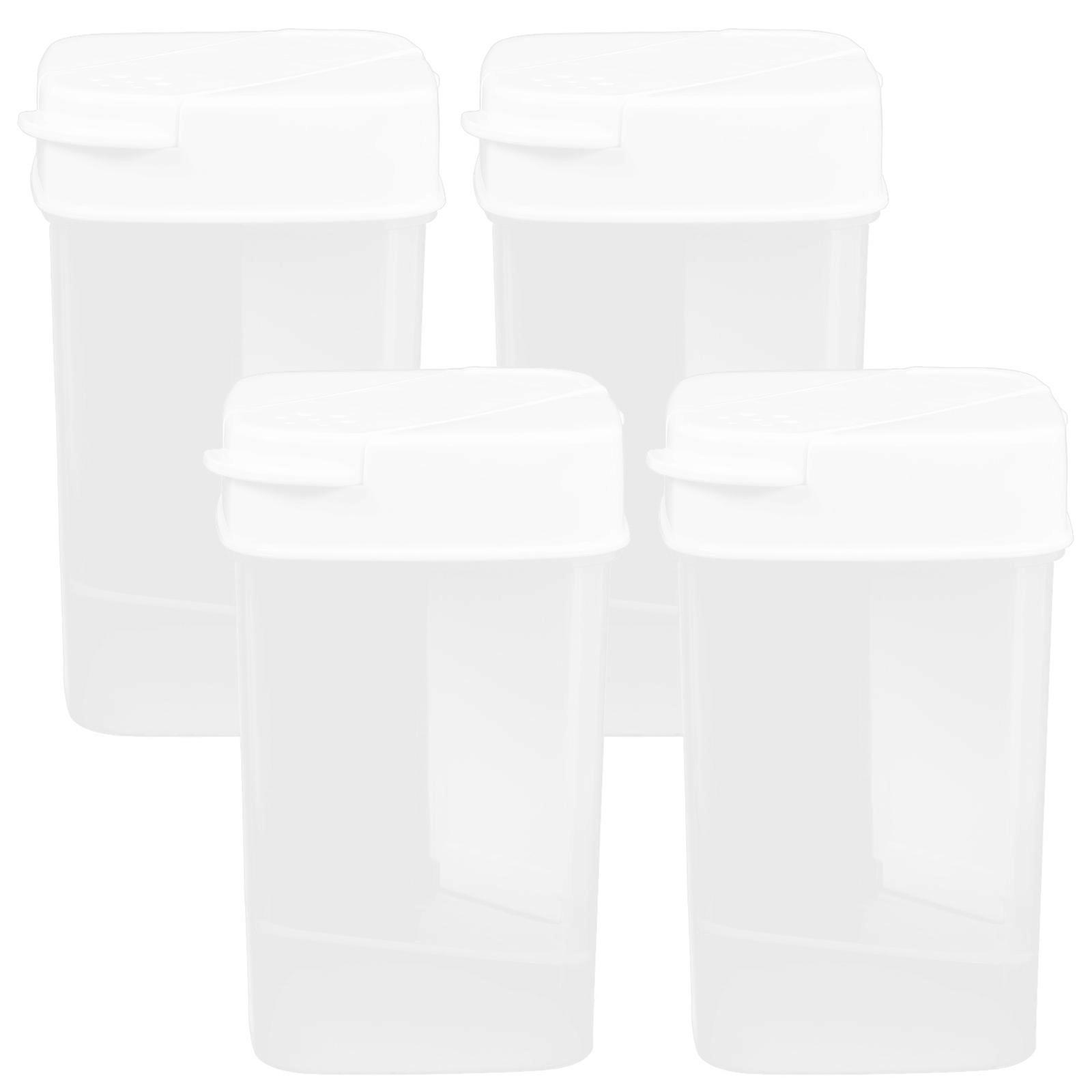 Controlled Dispensing Sugar Jar with Lid Square Shape Kitchen Accessories for Home Use 4Pcs