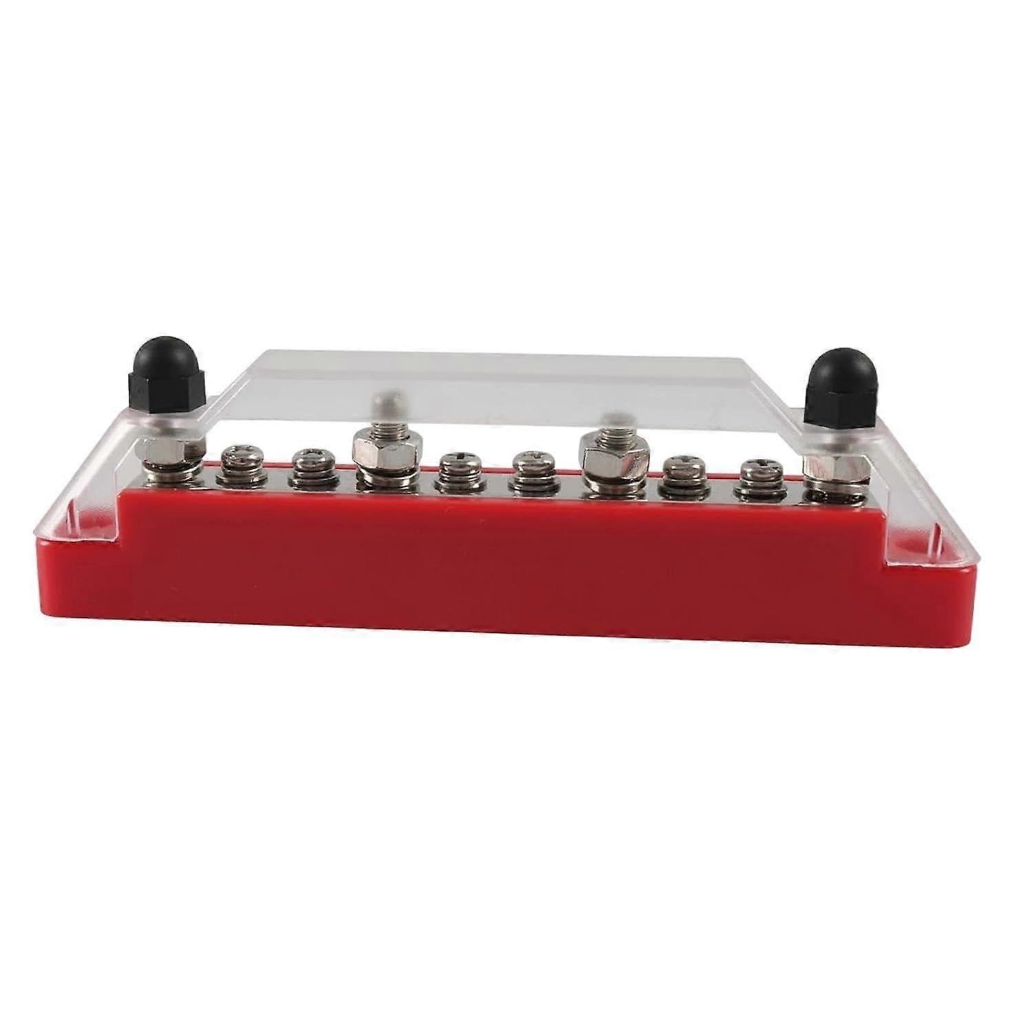 4 Way M6 Bus Bar Battery Terminal Block 48V for Boat Car Motorcycle Long Lifespan