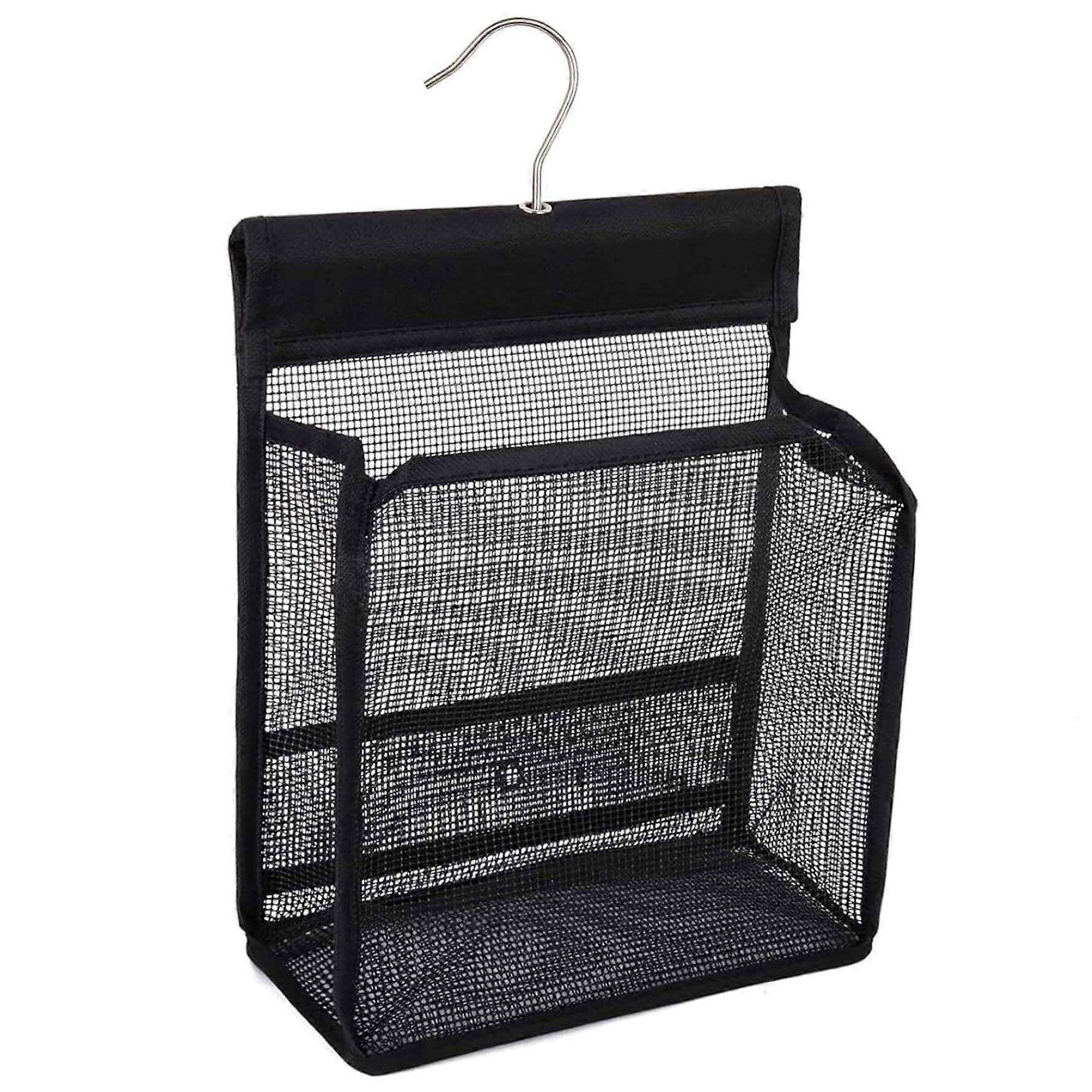 Shower Caddy Collapsible Mesh Organizer with Hanging Hooks for Travel Gym Dorm Bathroom