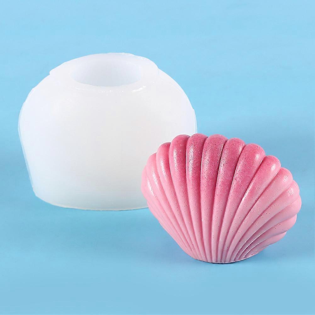 Multiple shell-shaped scented candle molds, seven-petal shell soap molds, desktop decoration plaster molds