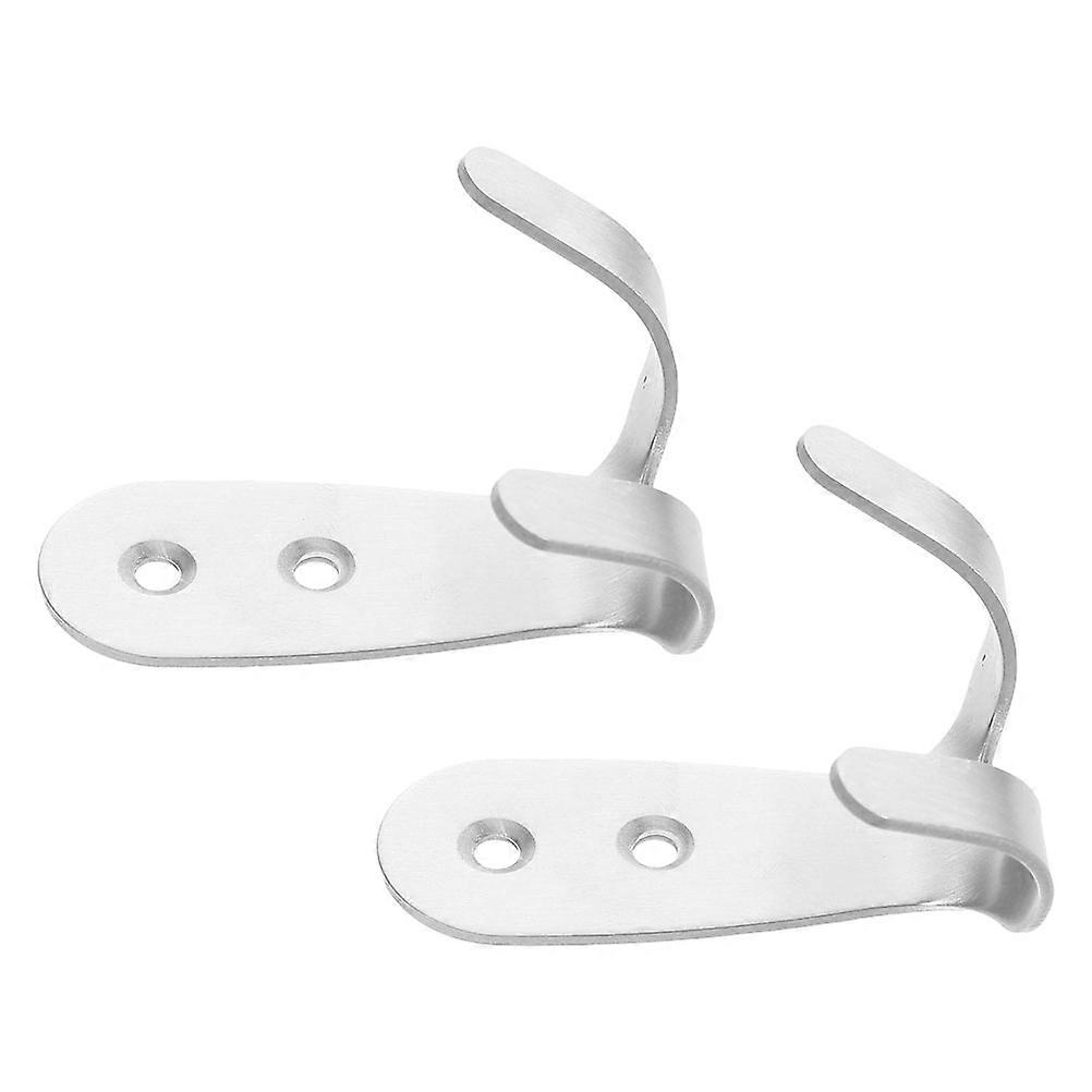 Cloth Hanging Hooks Stainless Steel for Hanging 8Pcs Space Saving Dual Hooks