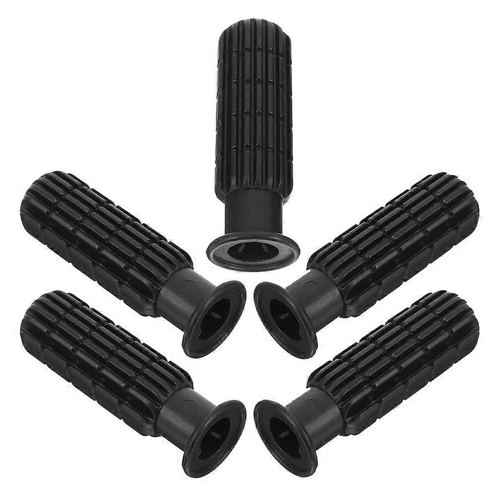 Plastic Foosball Replacement Handle for Sturdy Grip 5Pcs Black Accessories