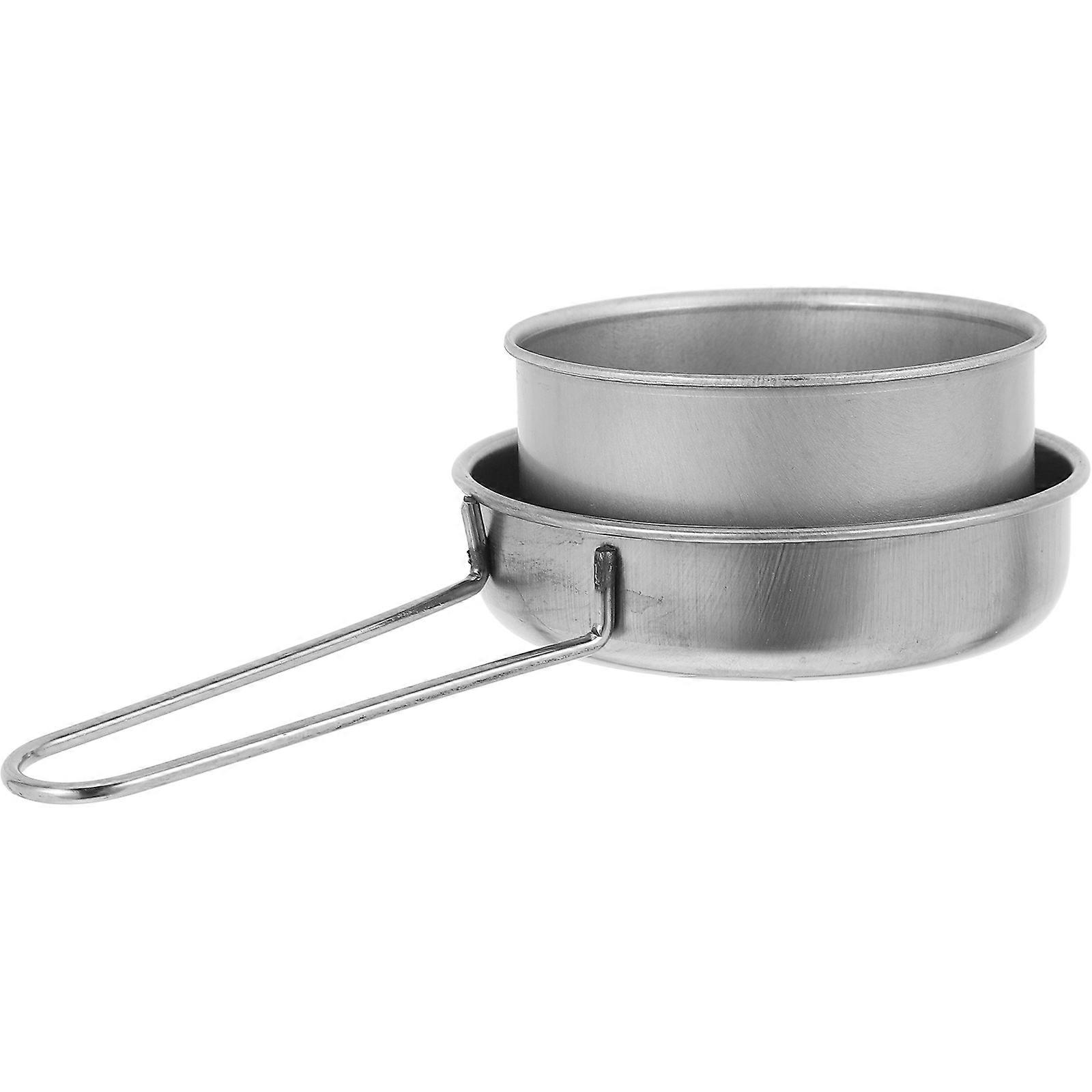 2Pcs Metal Extinguishing Lid for Safe Flame Control Silver