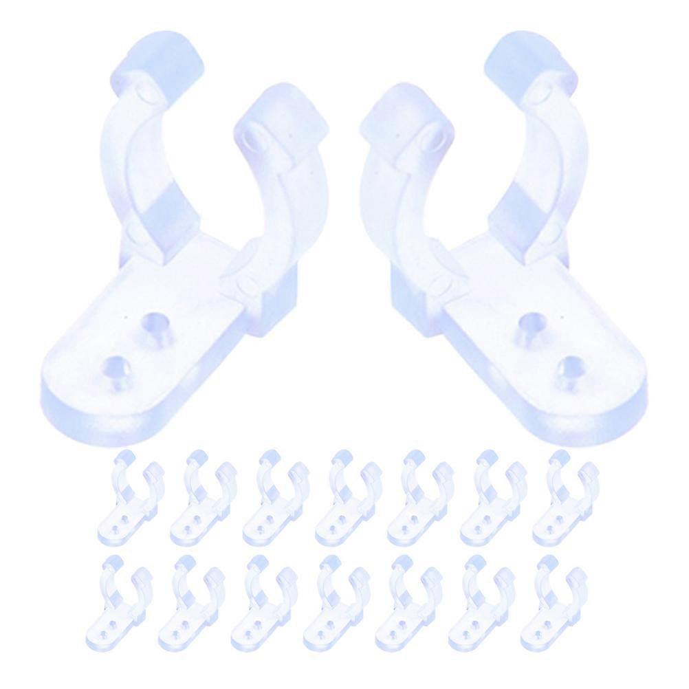 Light Strip Buckles Transparent Pc for Mounting 80Pcs Strong Clips