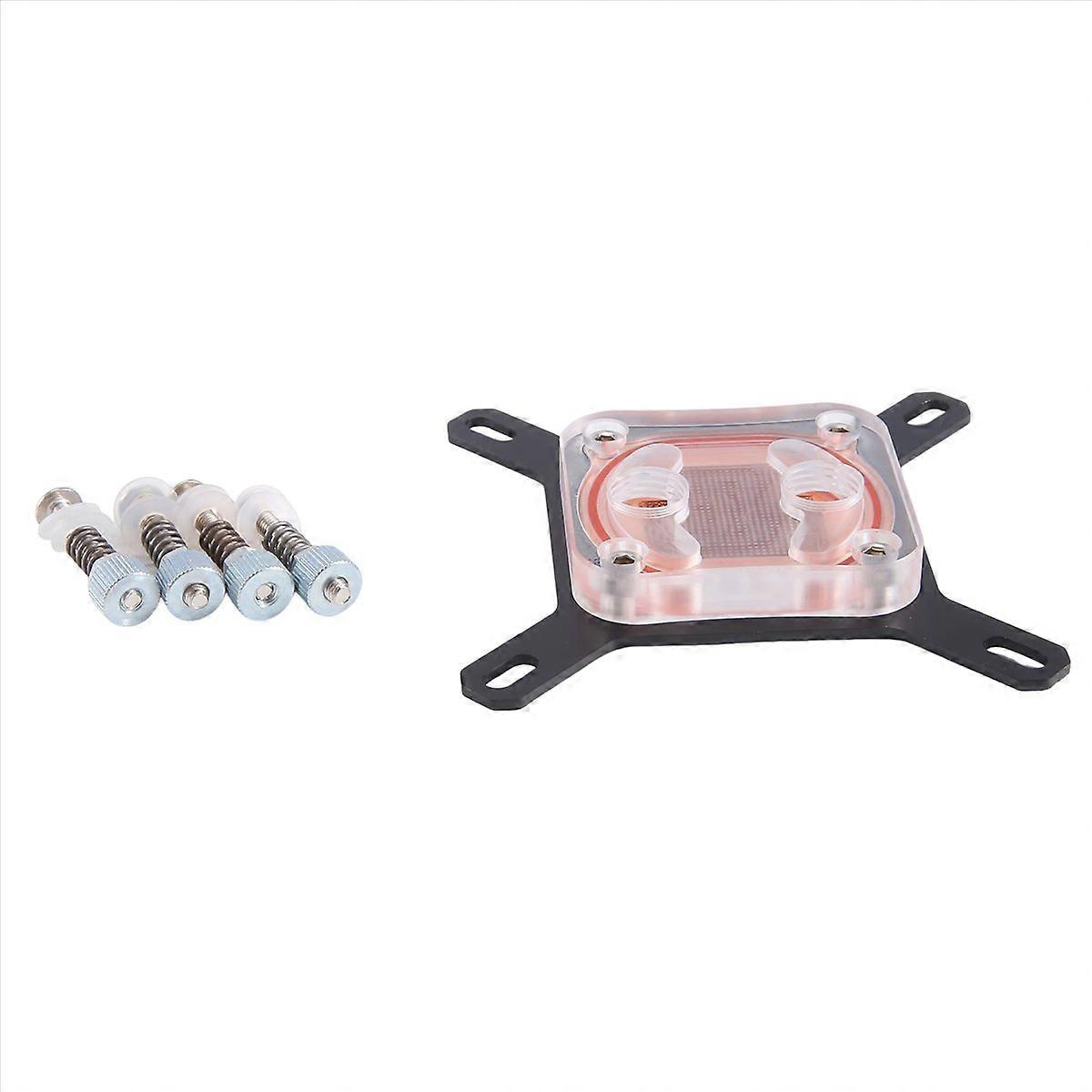 For CPU Water Cooling Head,Black Bracket Transparent Cover