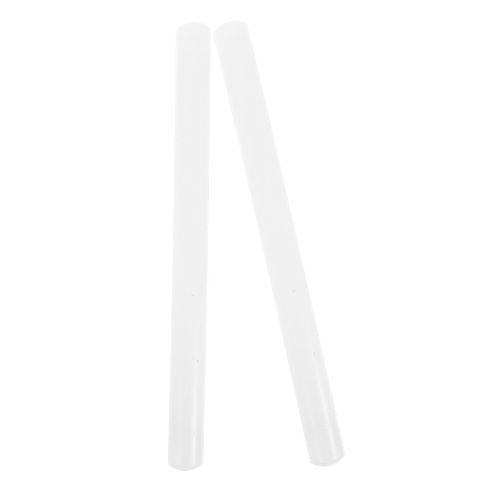 Baking Rolling Pin for Kitchen Use 2Pcs White Plastic Dough Roller