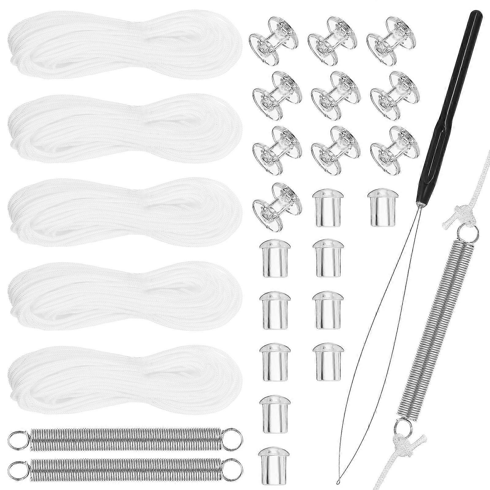 Rv Pleated Shade Repair Kit with Replacement Parts for 2Sets Window Shades