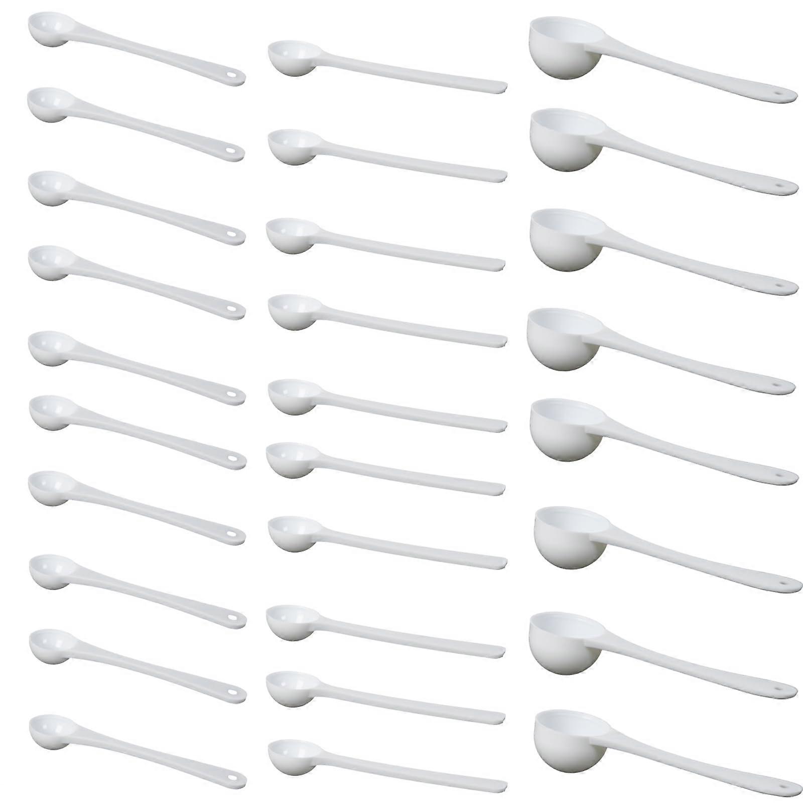 Plastic Measuring Spoons Set 1ml 2ml 5ml – 60 Pcs Bulk for Coffee Tea Baking Spices Accurate Use