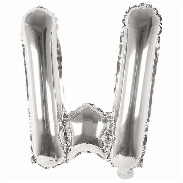 Letter balloon Silver 80cm Large W