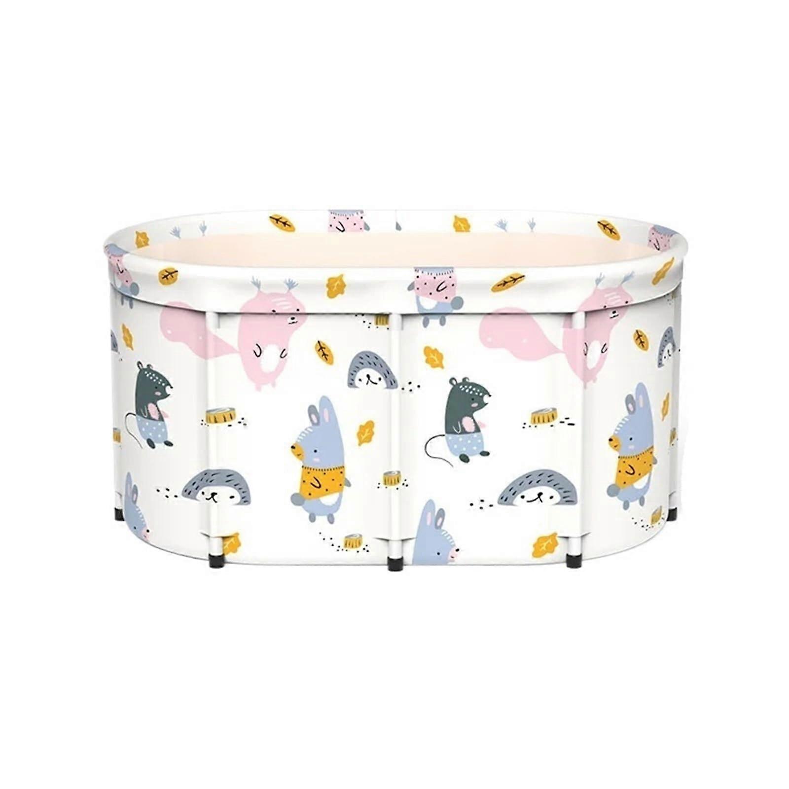 Foldable Bathtub for Adults Thickened Portable Tub SpaceSaving Design Comfortable Soaking Depth