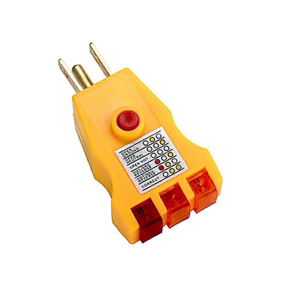 Outlet Tester with Instant Wiring Fault Detection, 3 Prong Electrical Receptacle Plugin Tool
