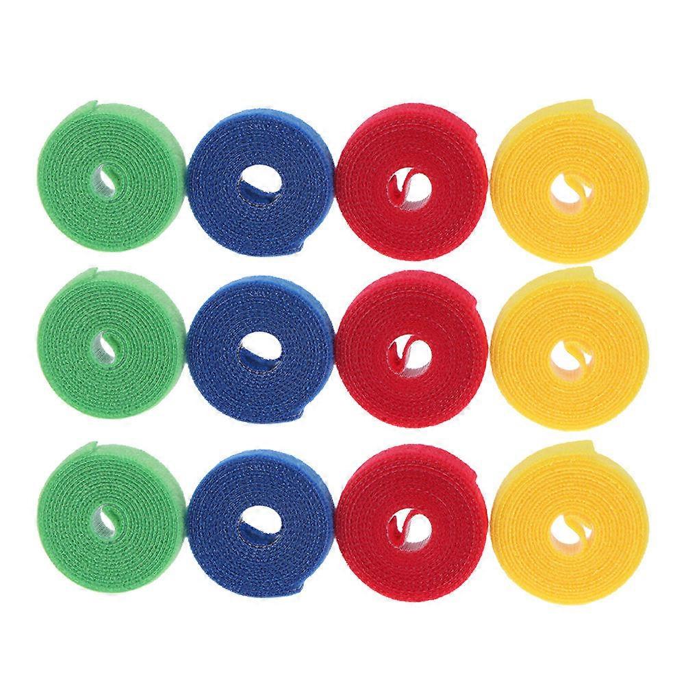 Tie Wire Organizer for Cable Management 36Pcs Colorful Nylon Cable Ties