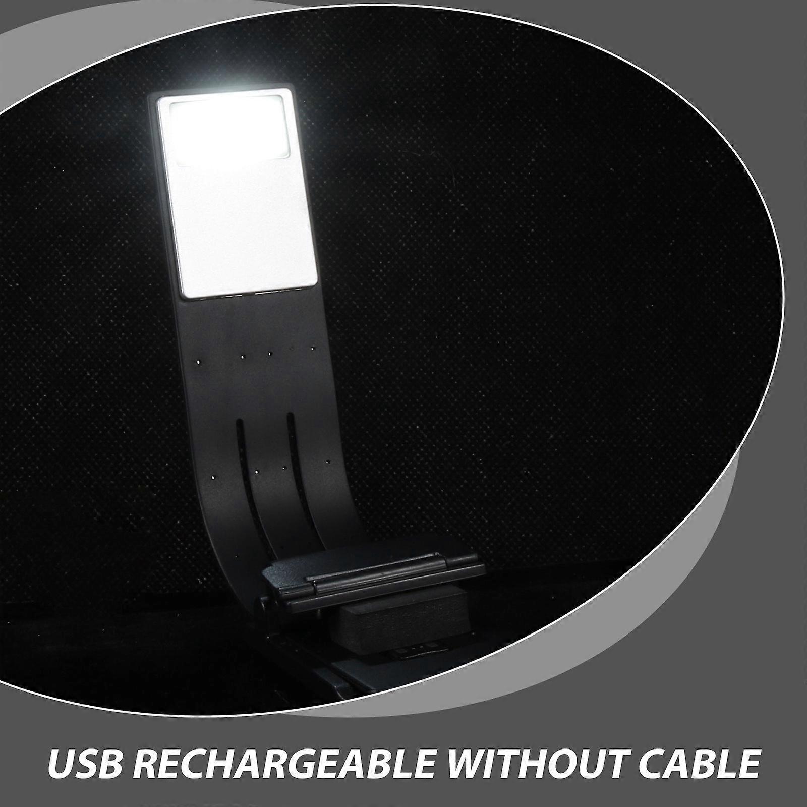 Magnetic USB Rechargeable LED Clip Book Light 360 Adjustable Arm Eye Friendly Desk Reading Lamp Bookmark Function Four Shift