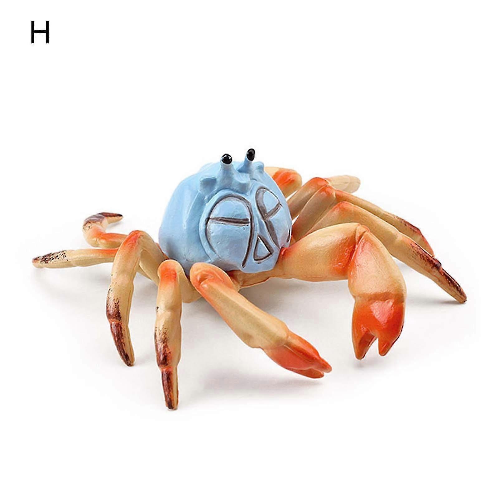 Simulation Animal Model Vivid Intelligence Development Solid Aquarium Miniature Crab Cognition Education Toy For Home