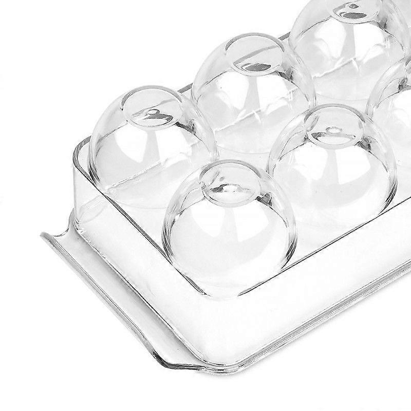 Stackable 14-Slot Egg Holder with Lid for Refrigerator - Transparent Plastic Egg Storage Box