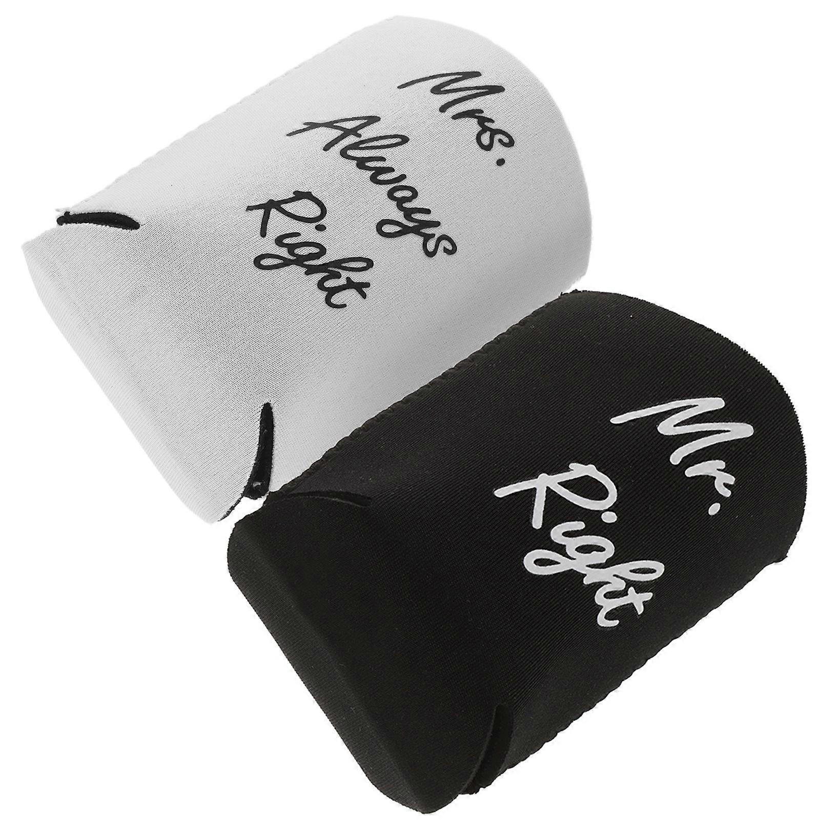 Wedding Can Cooler Sleeve for Storage Use 2Pcs Neoprene Assorted