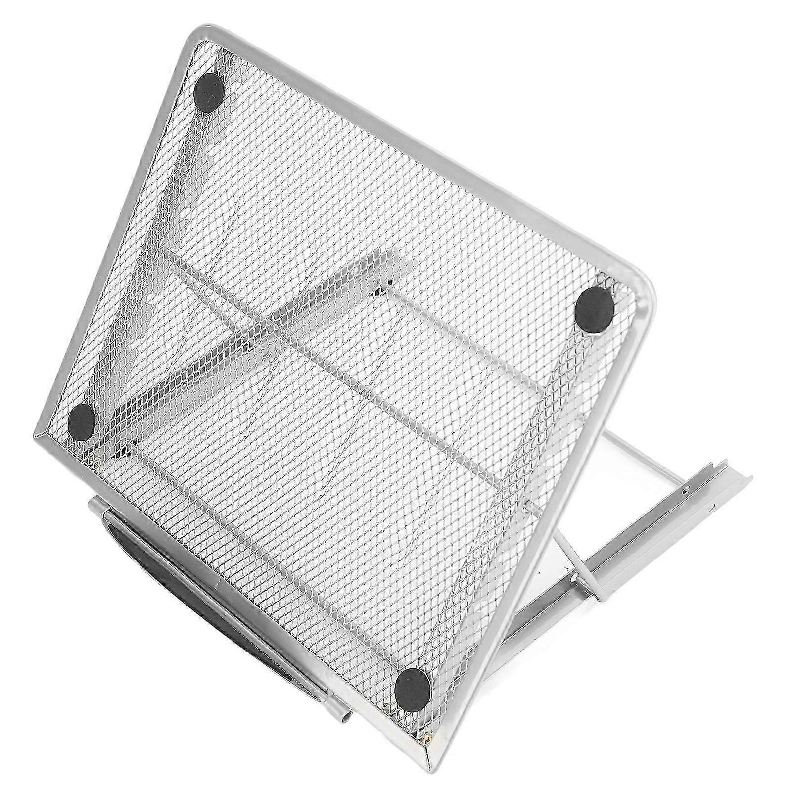 Laptop Stand Desk Adjustable Foldable Ventilated Tablet Computer Holder Universal Lightweight Ergonomic Cooling Silver 2025