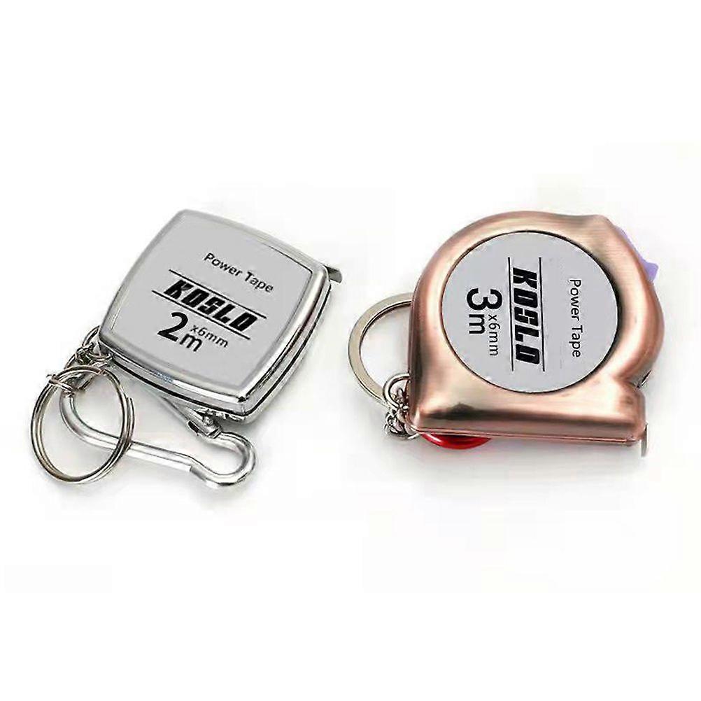 1Pc Retractable Ruler Keychain Construction Tools Roulette Measuring Instruments