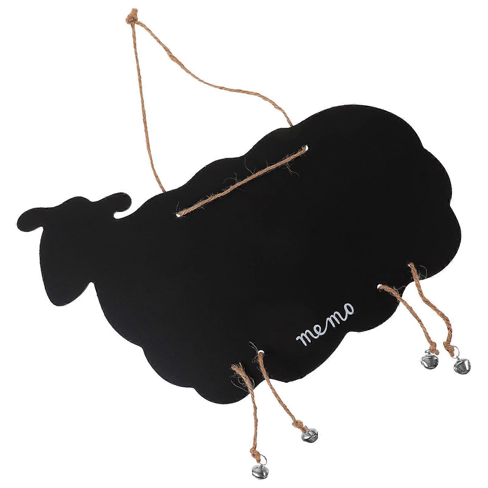 Goat Shape Hanging Blackboard for Message Display 1Pcs Creative Wooden Board