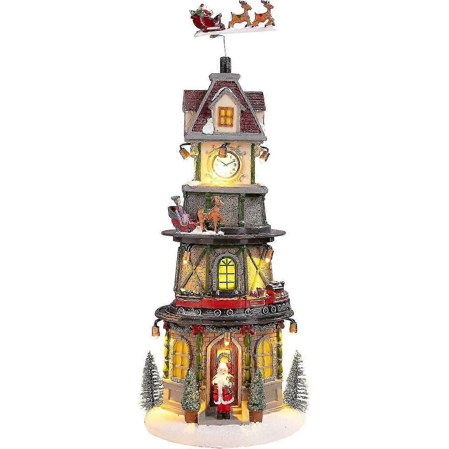 Rotating With Reindeer And Railway