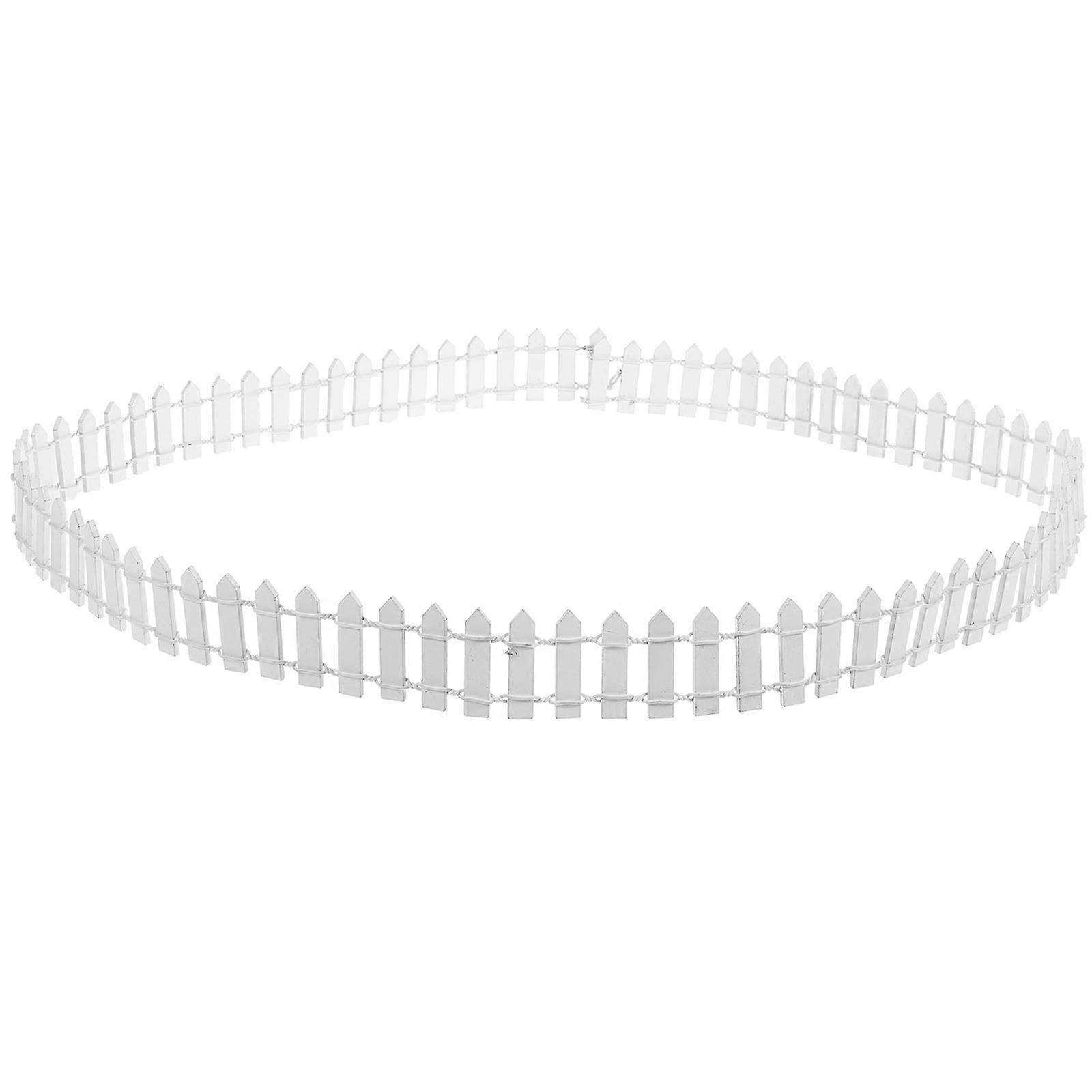 Decorative Miniature Fences For Table Centerpieces White Rectangular Diy Micro Landscape 1Set