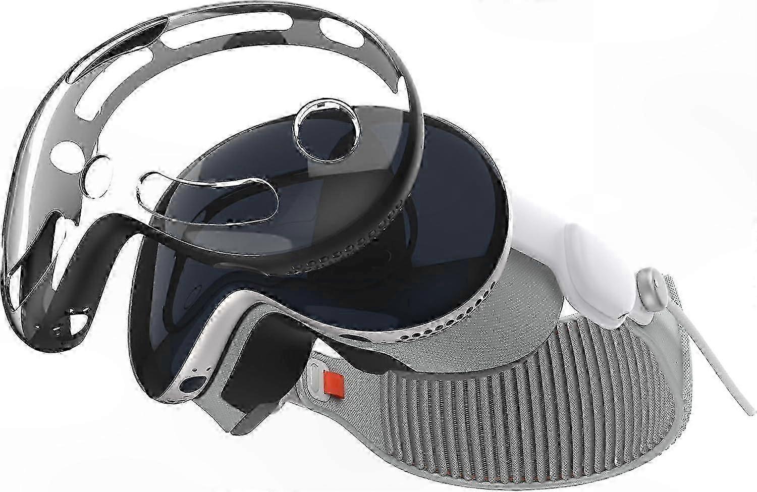 Protective Case for Vision Pro VR Headset, PC+TPU Cover Accessory 2024