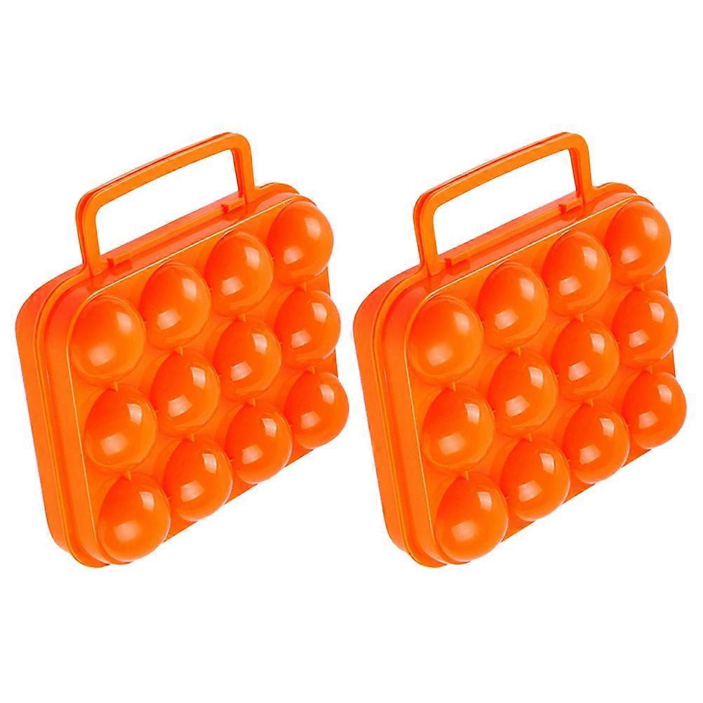 Camping Egg Holder for Holding Eggs 2Pcs Portable Storage Case with Lock