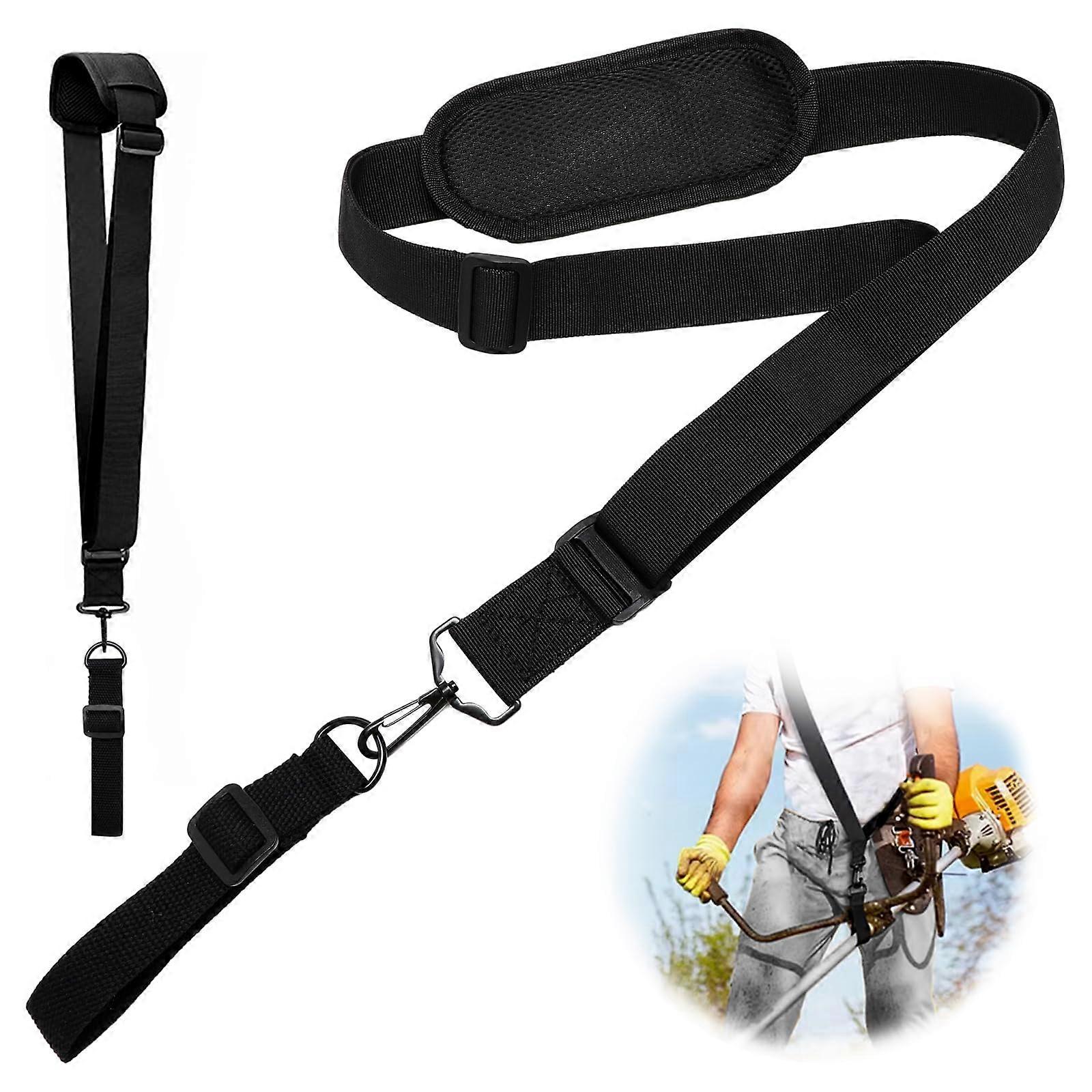 Shoulder Strap with Ergonomic Adjustable Length and Comfortable Padding for Weed Eater Trimmers