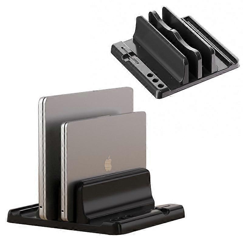 Adjustable Laptop Stand for Desk with Dual Device Holder and Adjustable Width for MacBook iPad
