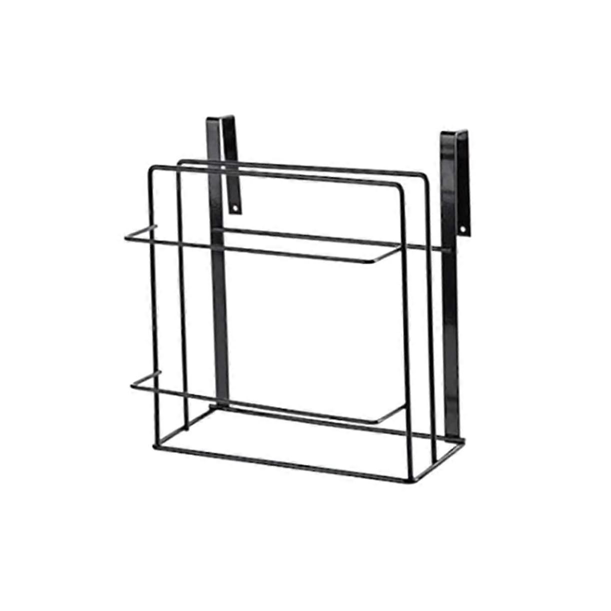 Cutting Board Rack Wall Mounted Double Layer Kitchen Organizer Holds Multiple Boards Durable Iron