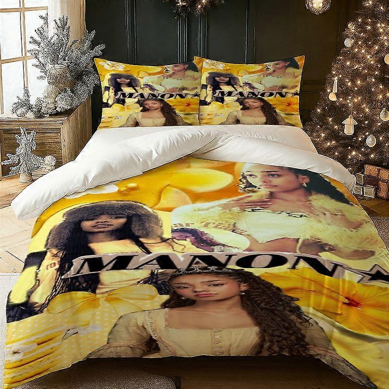3pcs Manon Sweet Dollar Element Patchwork Print Bedding Set | 100% Polyester Soft Skin-friendly