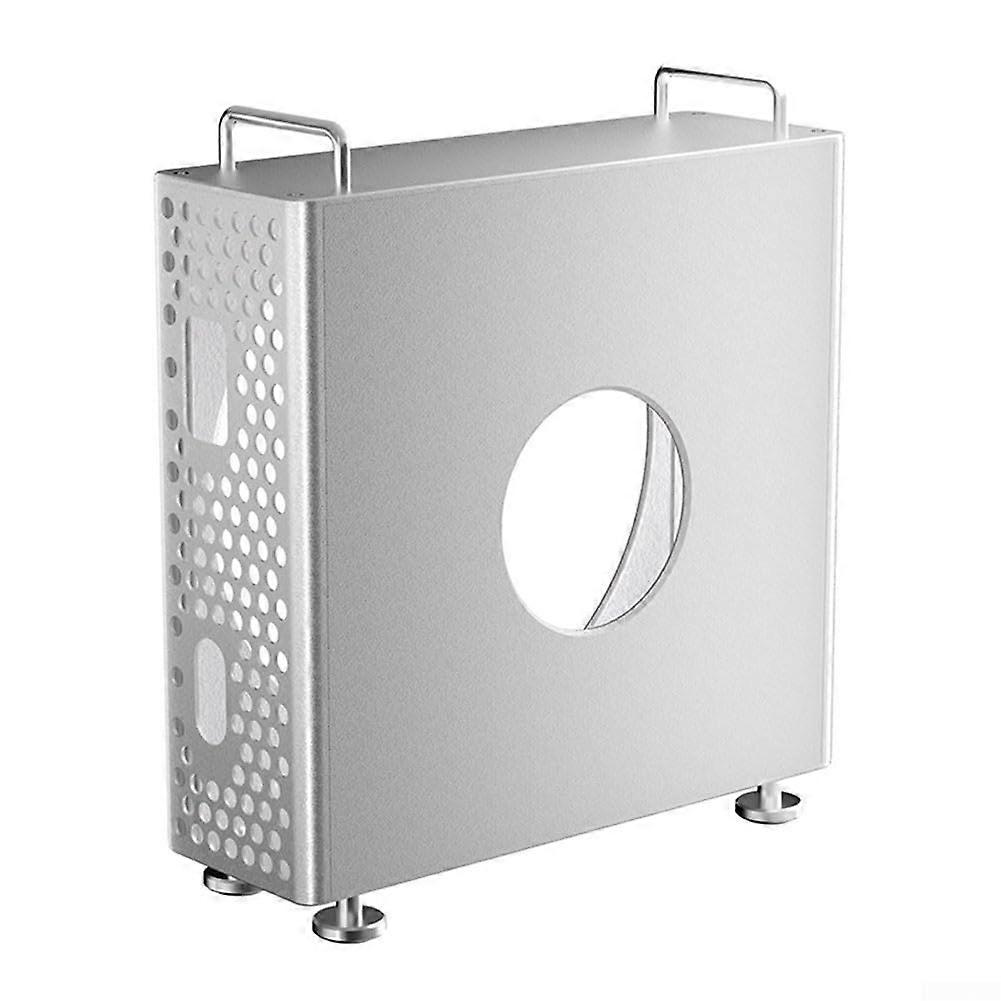 Vertical Stand Aluminum Holder Space Saving Under Desk Mount Silver Cooling Storage for MacBook Pro