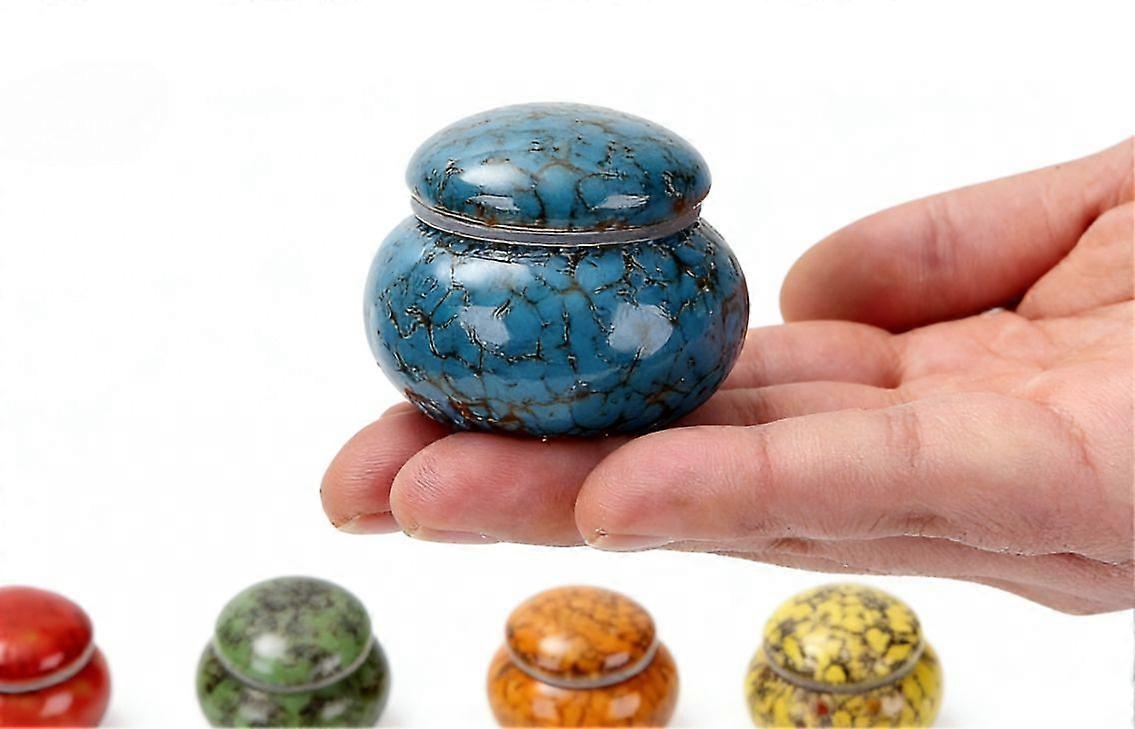 Tiny Ceramic Urn For Ashes, Handcrafted, Holds 1.2 Cubic Inches