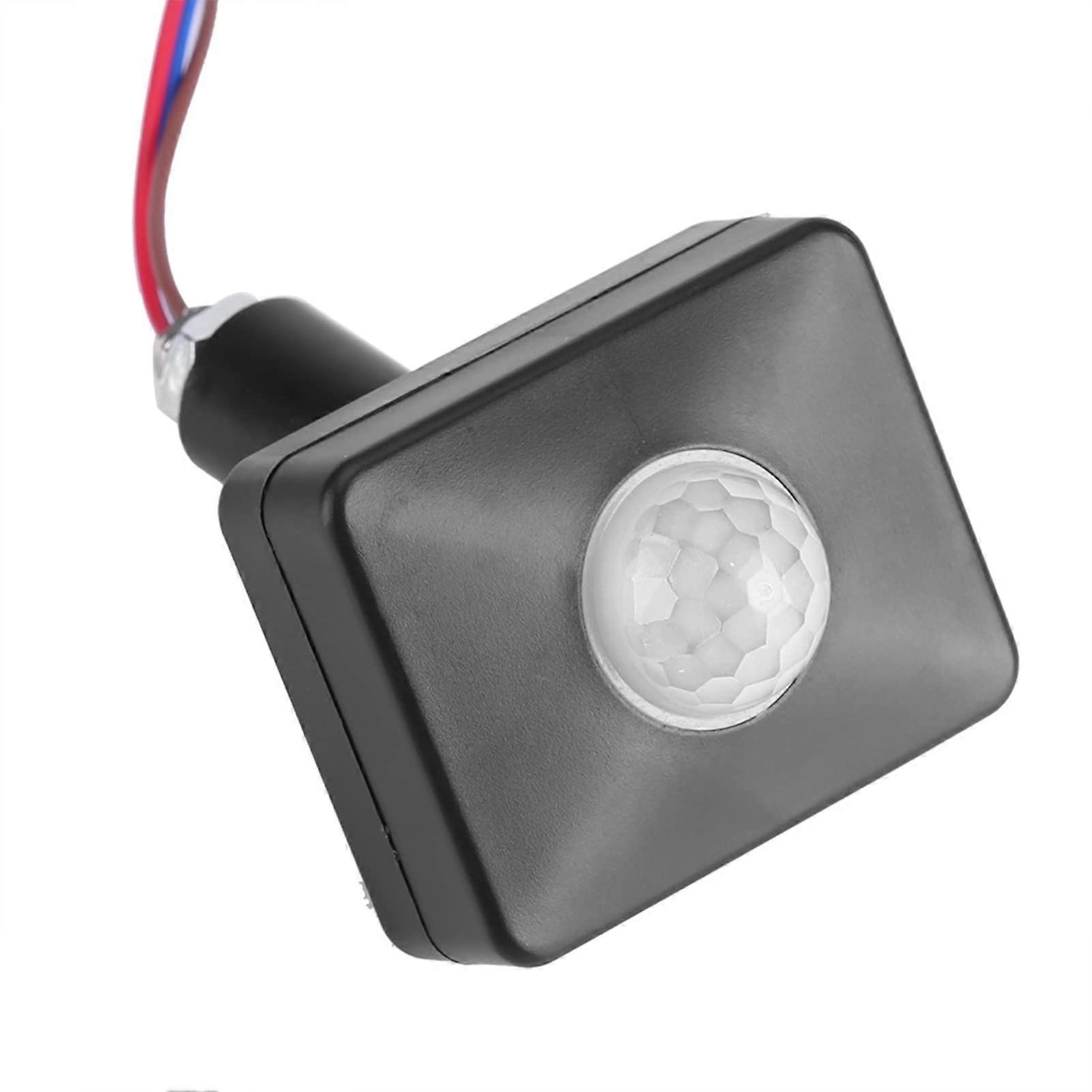 Motion Sensor Light Switch Black, Wall Mounted Infrared with 120° Coverage and Adjustable Timer