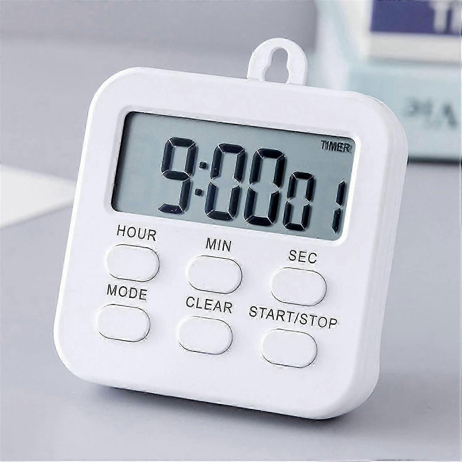 Mini Digital Kitchen Timer Time Management Tool for Teaching Cooking Games, Learning, Battery