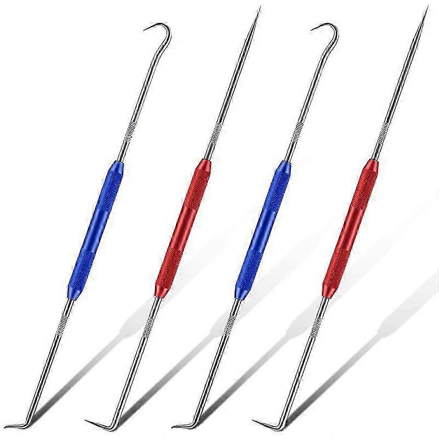 Double-ended marking tool, metal marking tool hook and needle pick set